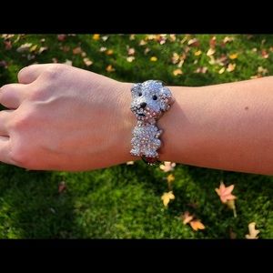 Pave jeweled doggy watch
